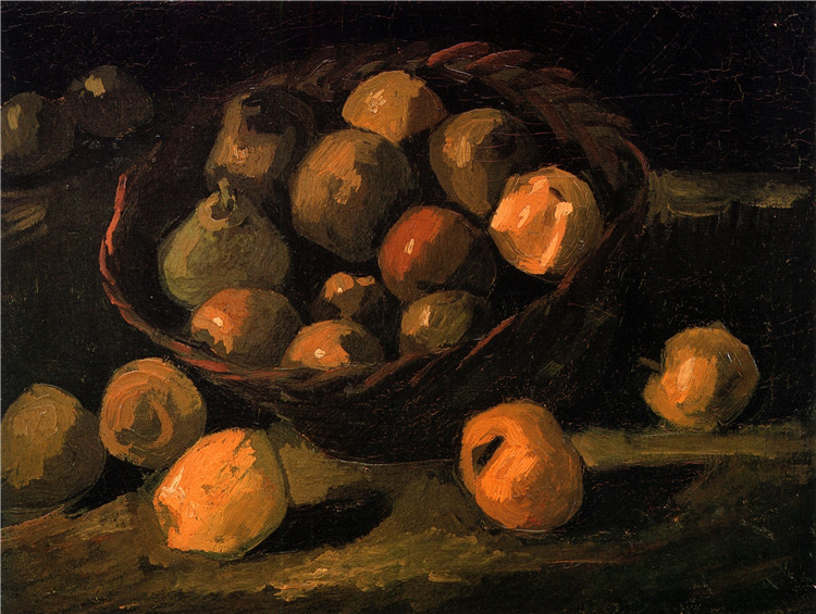 Basket Of Apples Van Gogh Oil Painting